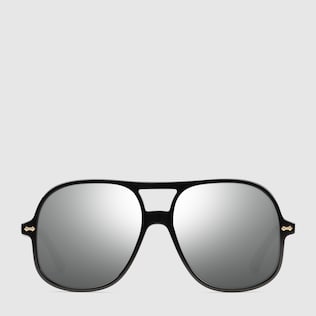 Aviator acetate sunglasses