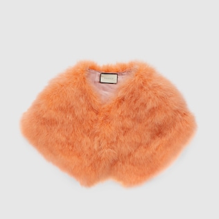 Ostrich feather cape