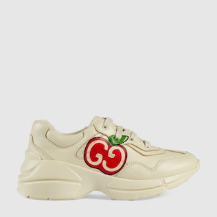Children's GG apple print Rhyton sneaker