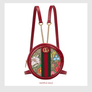 Ophidia GG Flora mini backpack