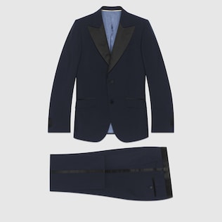 Fitted mohair wool tuxedo