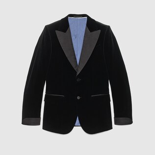 Veste cintrée en velours