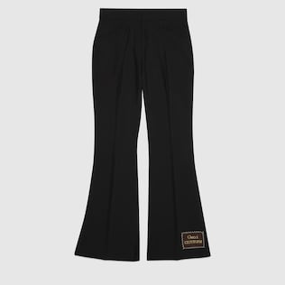 Gucci Eterotopia羊毛馬海毛喇叭褲
