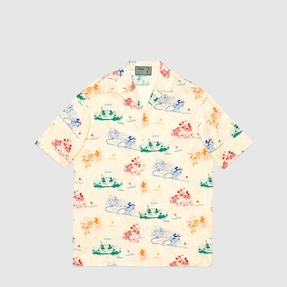 Disney x Gucci oversize bowling shirt