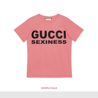 女士Gucci Sexiness印花T恤