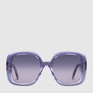 Sonnenbrille mit eckigem Rahmen