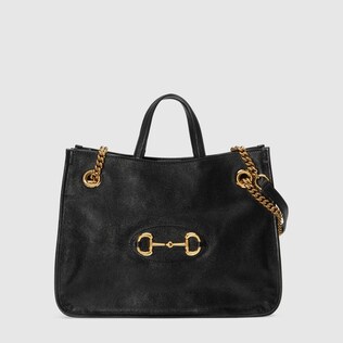 Gucci 1955馬銜扣中型手提袋