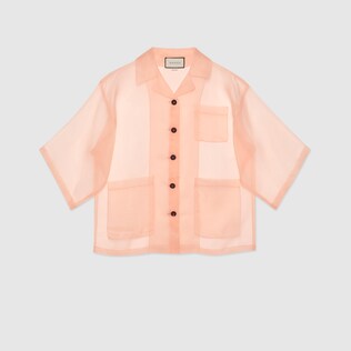 Jacke aus Seidenorgandy