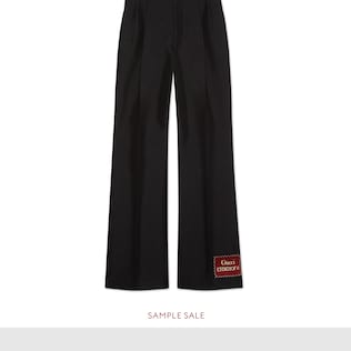 Hose aus Wolle-Mohair mit Gucci Eterotopia