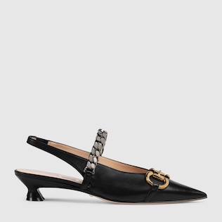 Escarpins en cuir avec Mors pour femme