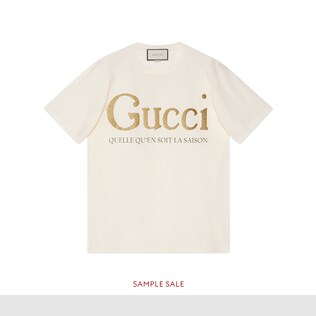 T-Shirt mit Gucci Glitzer-Print