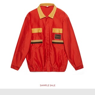 Oversize jacket with Gucci Orgasmique