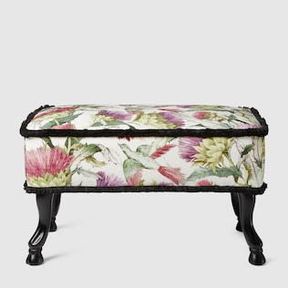 Thistles and Birds stool