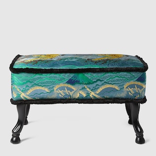 Tiger jacquard stool