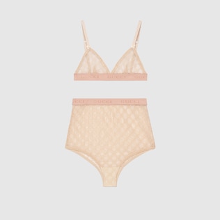 Ensemble de lingerie en tulle à motif GG