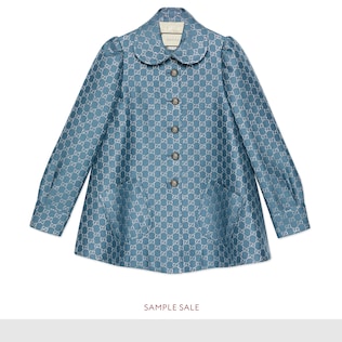 Cappotto GG lamé leggero