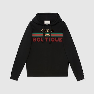 Sweat-shirt à imprimé Boutique Gucci pour homme