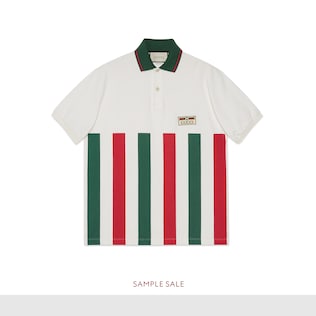 Polo oversize à bande Web
