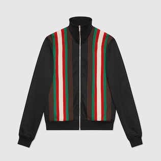 Jacke aus technischem Jersey mit Reißverschluss