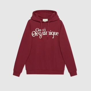 Pullover mit Gucci Orgasmique-Print