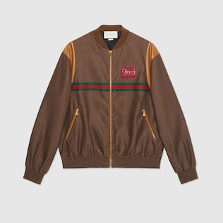 Veste mini GG zippée avec étiquette Gucci