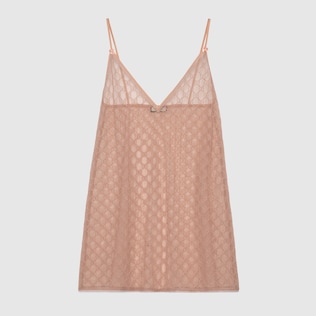 Robe de lingerie en tulle GG