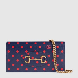 Gucci Horsebit 1955 wallet with chain