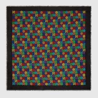 GG Psychedelic print shawl