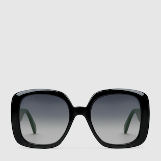 Gafas de sol cuadradas con tribanda Web