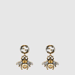 Bee earrings with Interlocking G
