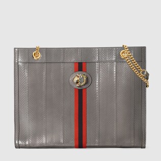 Großer Rajah Shopper aus Schlangenleder