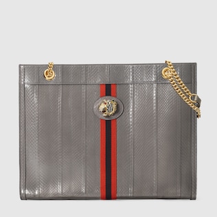 Rajah snakeskin large tote