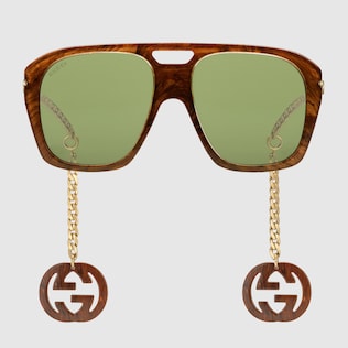Gafas cuadradas con adorno exclusivas online