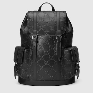 Rucksack aus geprägtem GG Leder