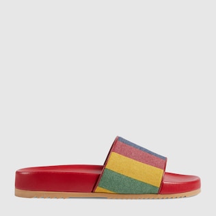 Men's Baiadera stripe slide sandal