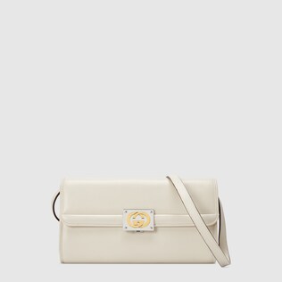Bolso de piel para el hombro con GG