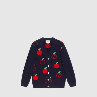 Baby GG apple wool cardigan
