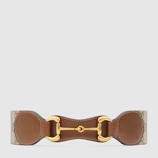 Belt with leather and Horsebit