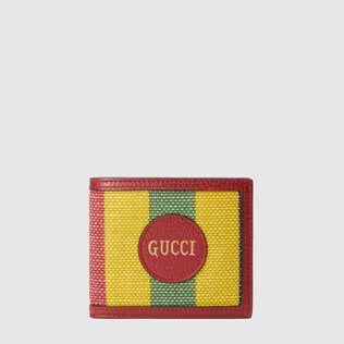 Baiadera stripe canvas bi-fold wallet