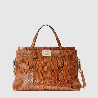 Python medium top handle with Interlocking G