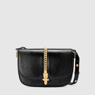 Sac à épaule Sylvie 1969 en lézard petite taille