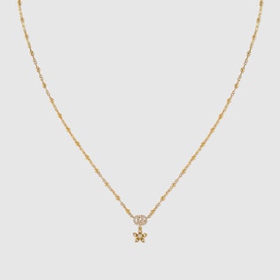 Collar Gucci Flora 18 K con diamantes