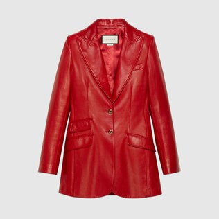 Plongé leather jacket
