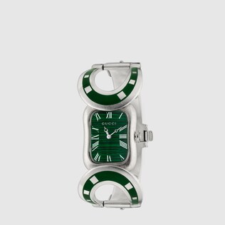 Silver watch with Horsebit, 22 x 30mm