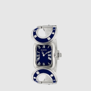 Silver watch with Horsebit, 22 x 30mm