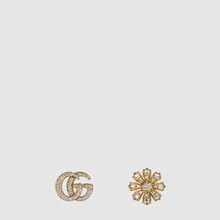 Boucles d’oreilles Gucci Flora 18 carats avec diamants