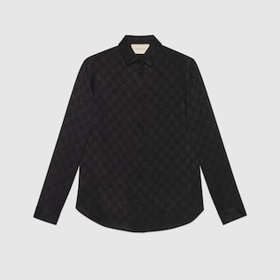 GG crêpe de Chine silk shirt