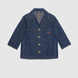 Stonewashed denim jacket