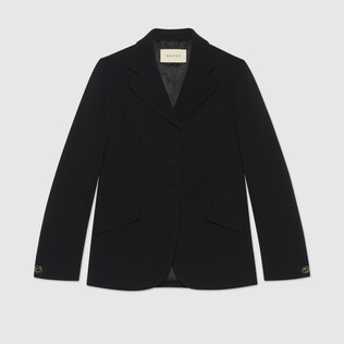 Cady viscose tailored jacket