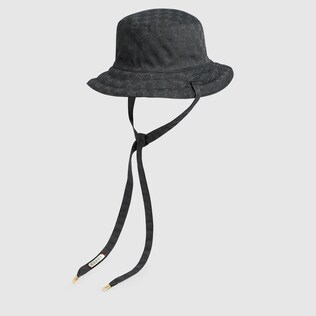 Chapeau réversible en toile GG et nylon